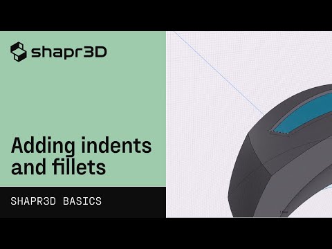 Adding indents and fillets: Motorcycle Gas Tank | Shapr3D Basics