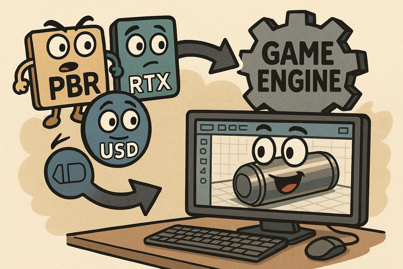 Design Software History: Game Engine Influence on CAD: PBR, RTX, USD and the Rise of Real-Time Product Visualization