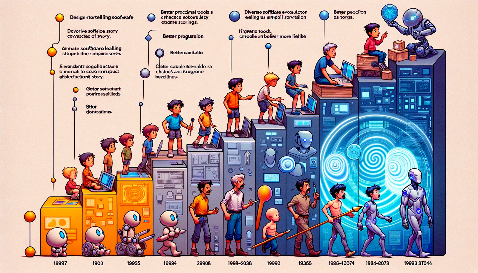 Design Software History: The Evolution of Design Software in Interactive Storytelling: From Early Pioneers to Future Innovations