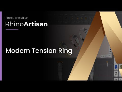 RhinoArtisan -  Modern Tension Ring - Design