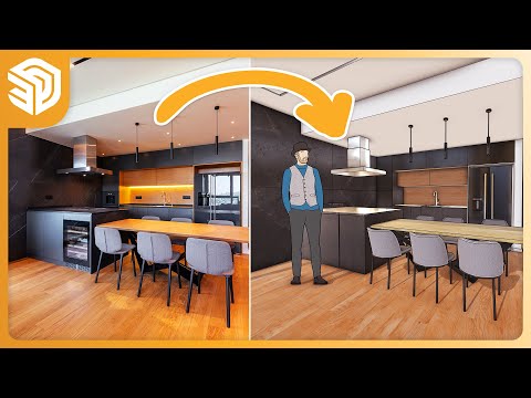 Photo to 3D Model in SketchUp LIVE