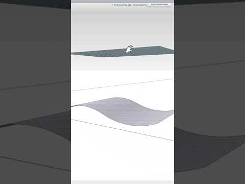 Creating a Wave #shorts #sketchup