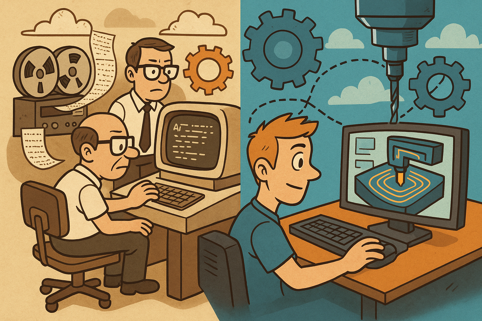 Design Software History: From APT to Adaptive Toolpaths: A Technical History of CAM and the Digital Thread