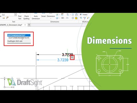 Edit Dimension to Right Justify Dimension Text Using Command Window