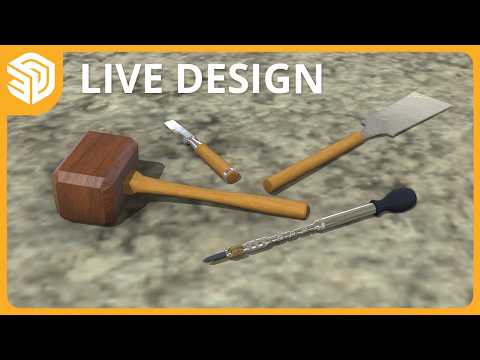 Modeling Woodworking Tools LIVE!