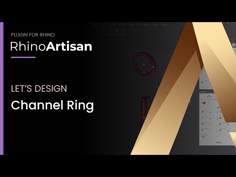 RhinoArtisan - Channel Ring - Design