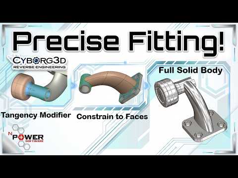 Using Constraints in Cyborg3D Reverse Engineering Software | Blend SubD to Dimensioned Solid Model