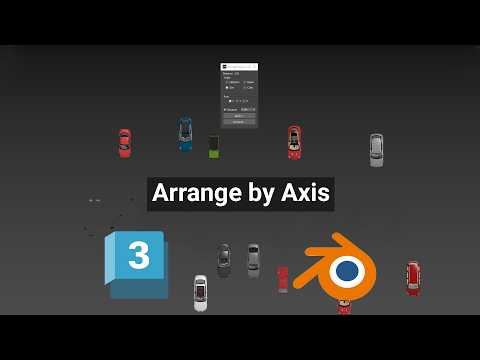 Arrange Objects Along Any Axis in 3ds Max | Arrange by Axis
