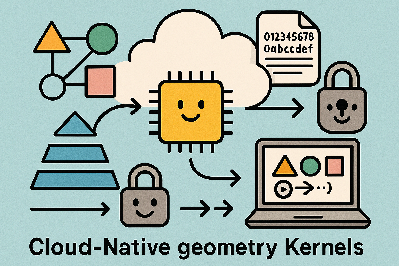 Geometry Streaming Cloud‑Native Geometry Kernels: Content‑Addressable Shape Graphs, Deter