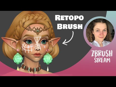 Let's try out the Retopology Brush!  – Layla Viscu – ZBrush 2026
