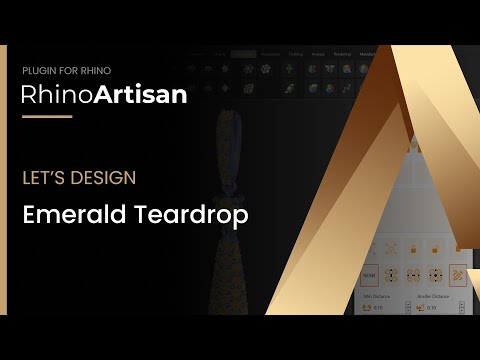Tutorial: Emerald Teardrop Pendant | RhinoArtisan