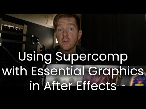 You can use Supercomp with Essential Properties in After Effects