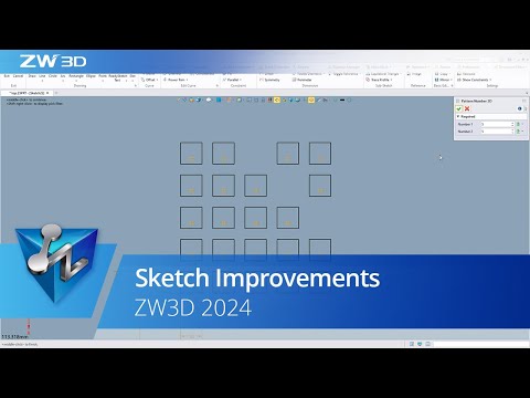 Sketch Improvements | ZW3D 2024 Official