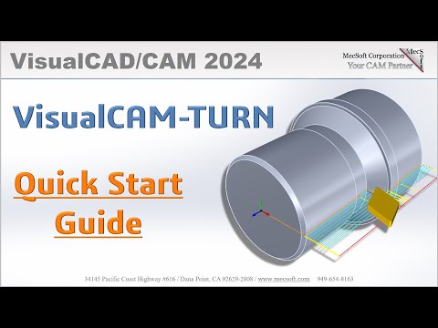 VisualCAD/CAM 2024 TURN Quick Start