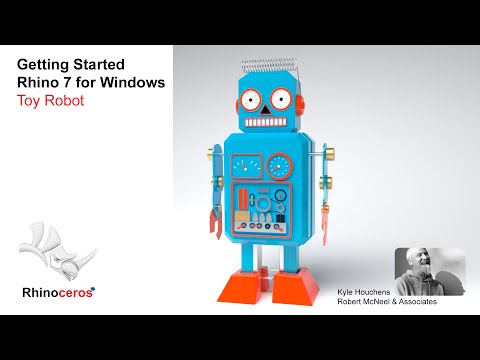 Rhino 7 for Windows - making a Toy Robot (full build)