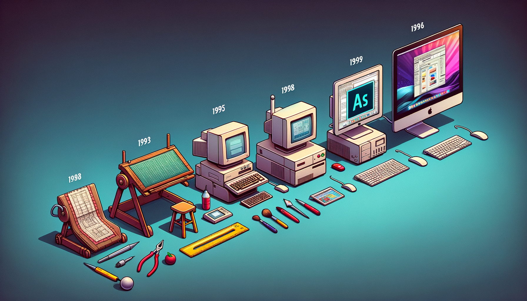 Design Software History: The Evolution of Design Software: From Early Tools to Adobe's Innovations
