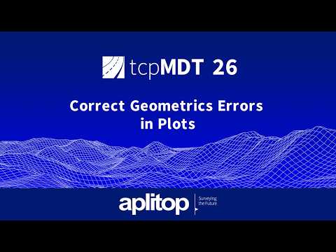 Correct Geometric Errors in Plots | tcpMDT 26
