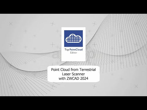 ZWCAD 2024 x APLITOP software | Point Cloud from Terrestrial Laser Scanner with ZWCAD 2024