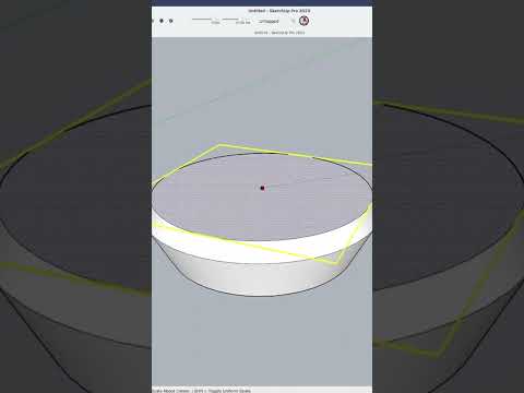 Modeling with the Scale Tool #shorts #sketchup