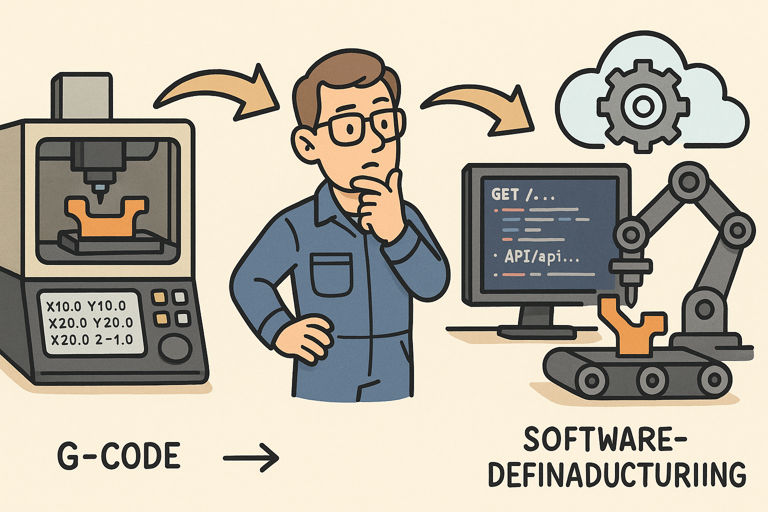 Design Software History: From G-Code to API-First: Technical History of Software-Defined Manufacturing