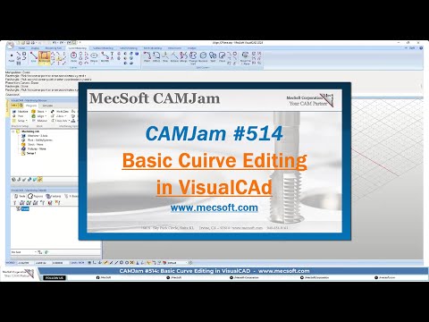 CAMJam #514: Basic Curve Editing in VisualCAD