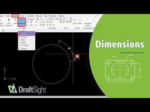 Create Angular Dimension for a Circle at Angle from Toolbar