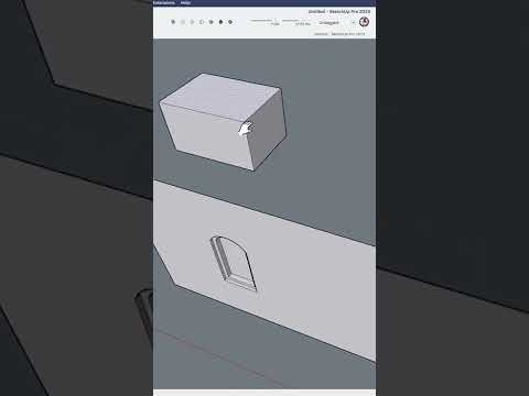 Be Careful while Cutting Openings #shorts #sketchup