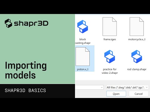 Import models: Assembling a motorcycle engine | Shapr3D Basics