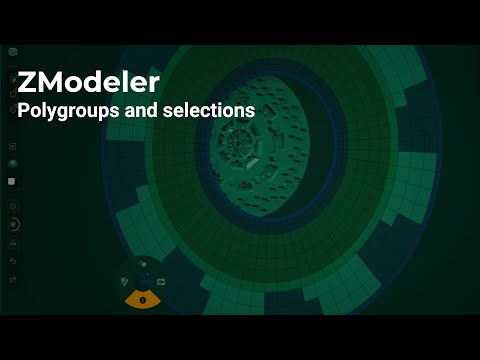 ZBrush for iPad - ZModeler -Polygroups & Selection