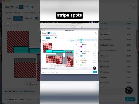 Candy stripes in Space Finder #sketchup
