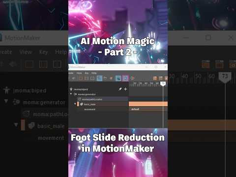 MotionMaker Minute: Reducing AI animation’s foot slide #ai #3danimatio