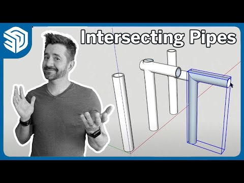Intersecting Pipes in SketchUp for Web