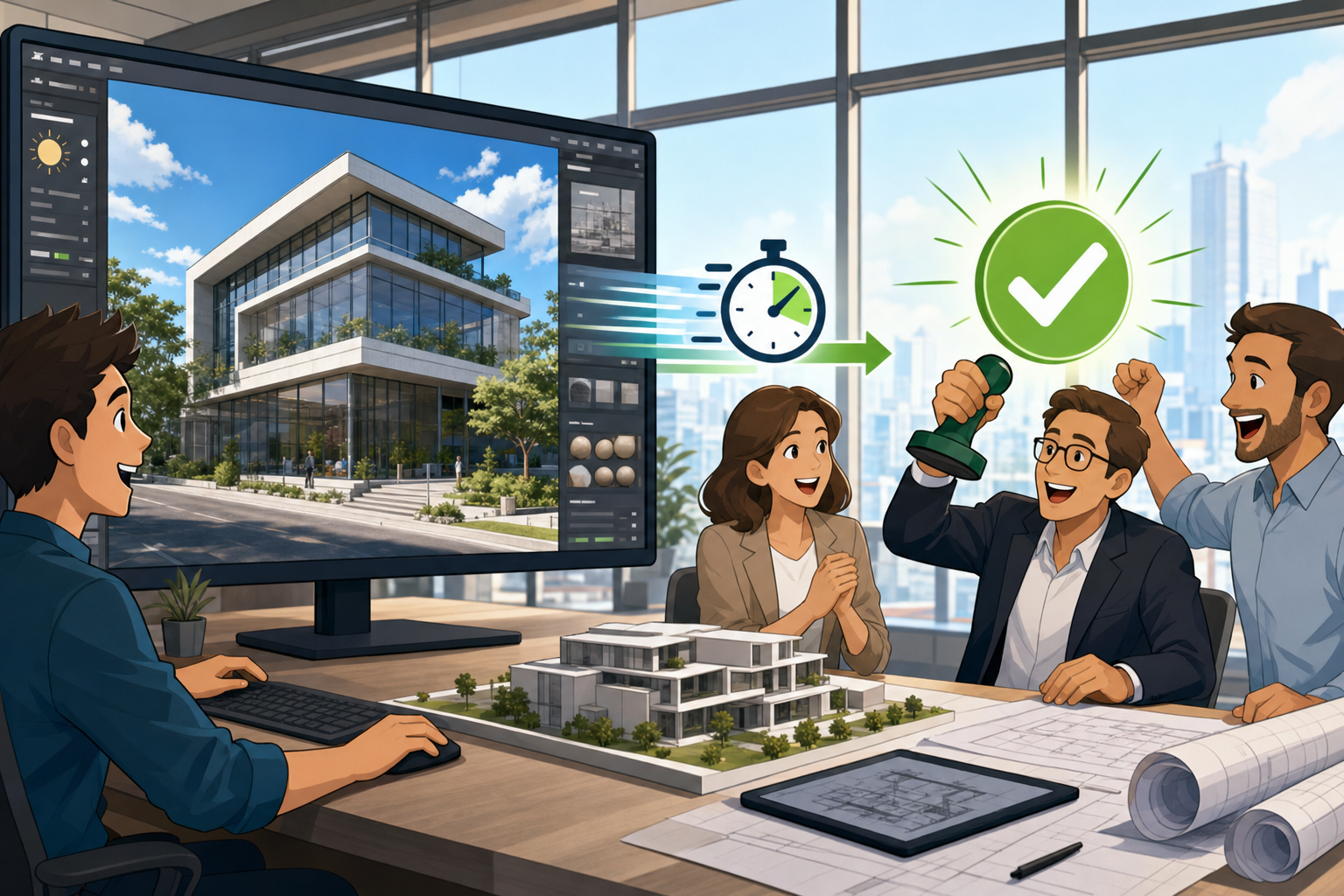 Real-Time Rendering for Faster Architectural Approvals