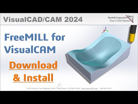 Download & Install Quick Start, FreeMILL, VisualCAD/CAM 2024