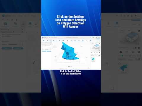 How to Use the Polygon Selection Tool in SelfCAD