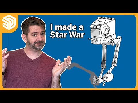 3D Modeling an AT-ST Live in SketchUp