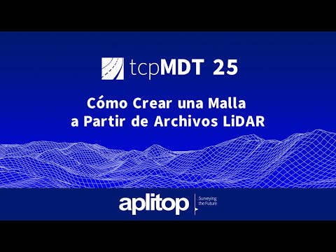 tcpMDT 25 Standard | Cómo Crear una Malla a Partir de Archivos LiDAR