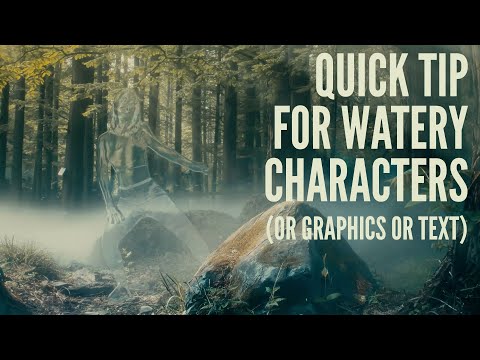 Quick Tip for Watery Characters (or text and graphics)
