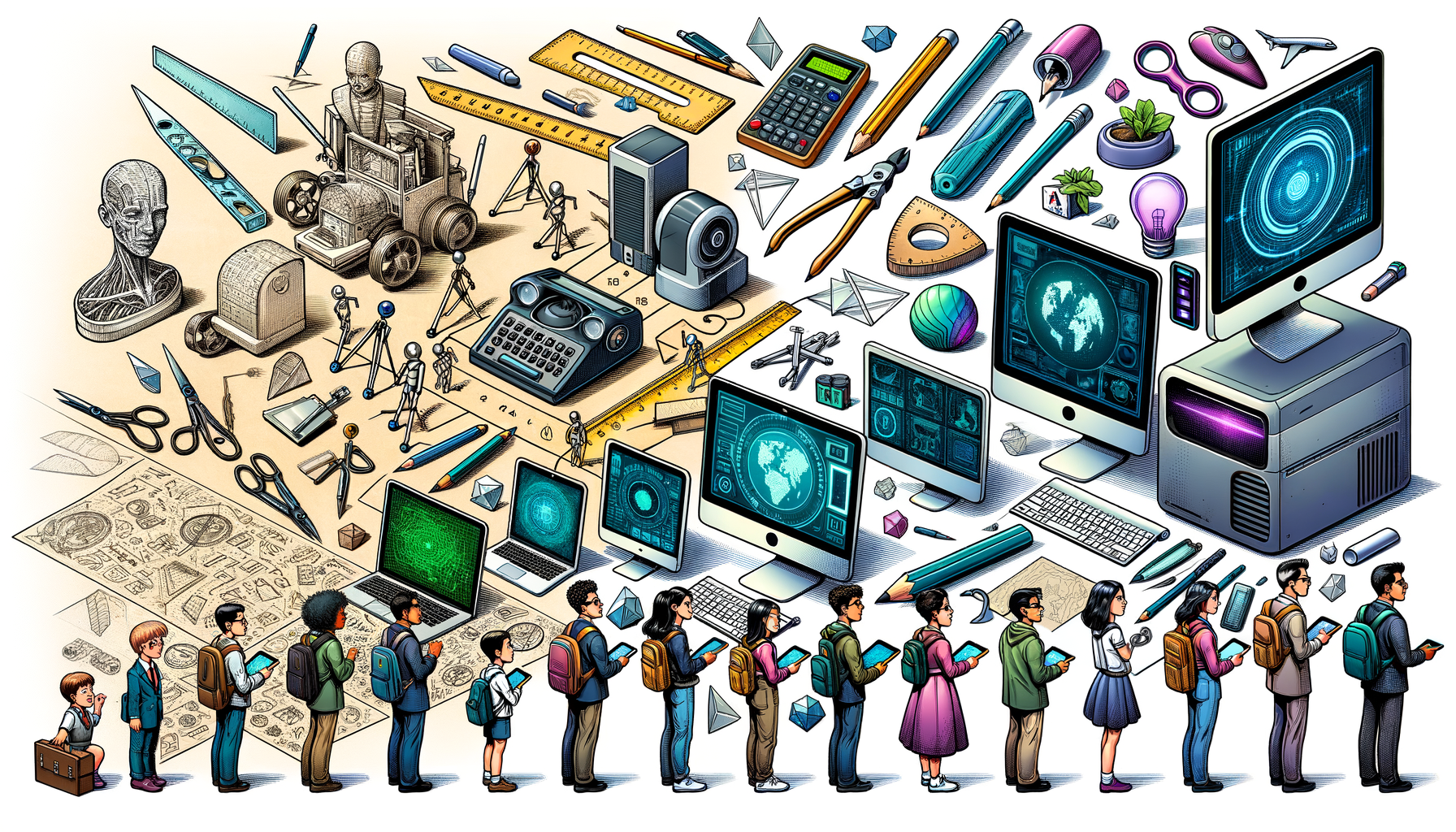 Design Software History: Evolution and Impact of Design Software in Education: From Manual Drafting to AI-Driven Tools