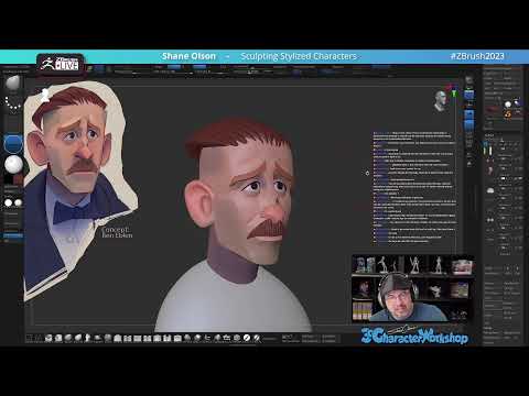Sculpting Stylized Characters – Shane Olson – ZBrush 2023