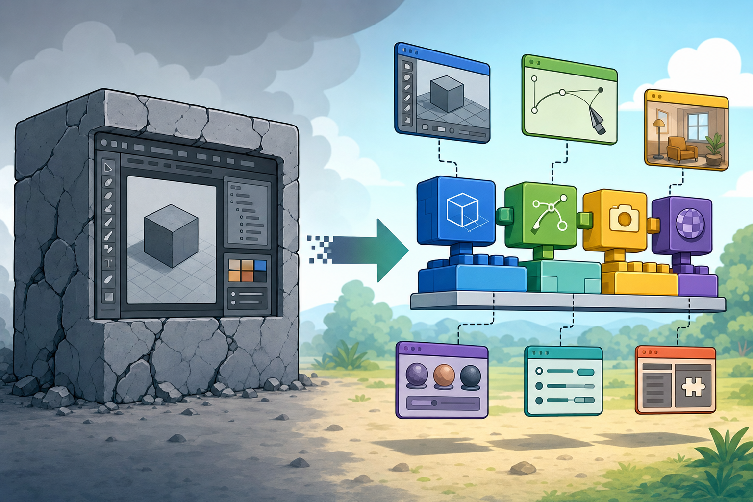 Modular Architecture in Design Software: The Shift from Monolithic Applications to Adaptive Platforms