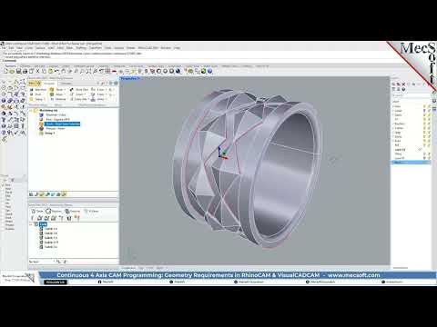 RhinoCAM Continuous 4 Axis Geometry Requirements