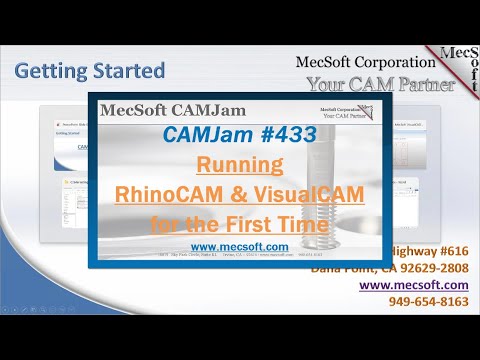 CAMJam #433: Running RhinoCAM & VisalCAM for the First Time