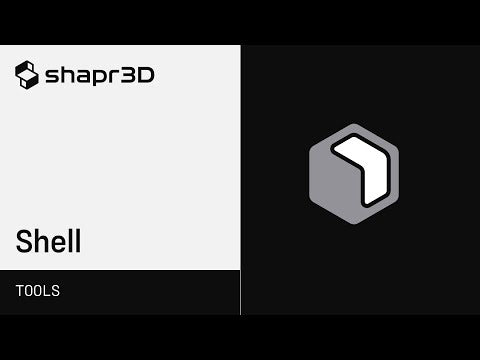 Shapr3D Manual - Shell | Tools