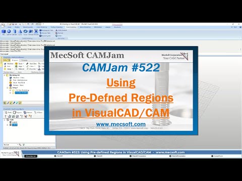 CAMJam #522: Using Pre defined Regions in VisualCADCAM