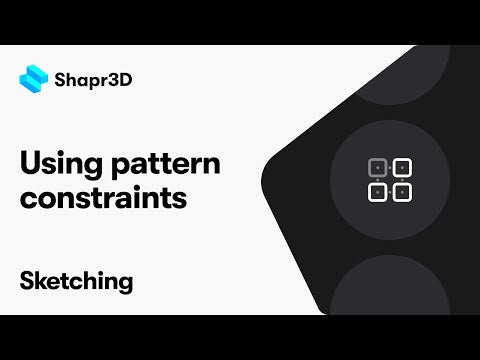 Constraint Pattern Using pattern constraints | Sketching