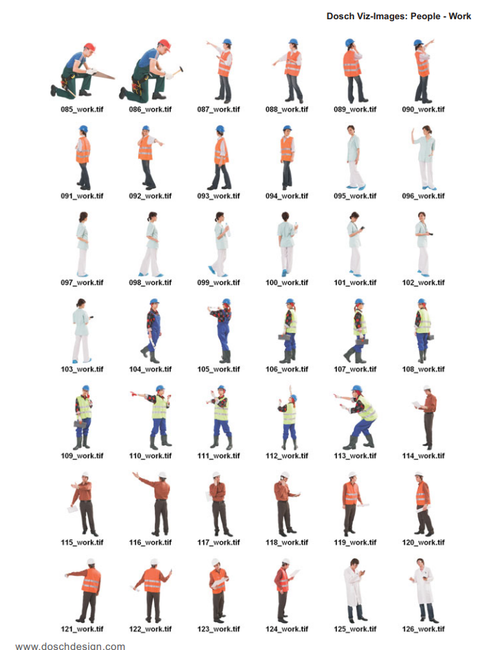 Dosch Design | DOSCH 2D Viz-Images: People - Jobs