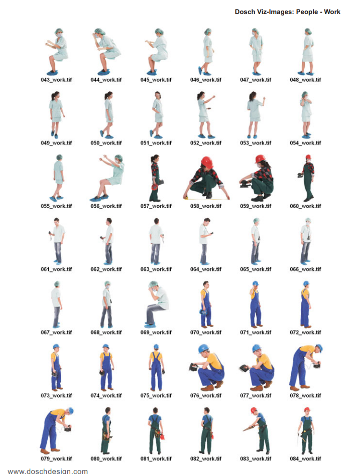 Dosch Design | DOSCH 2D Viz-Images: People - Jobs