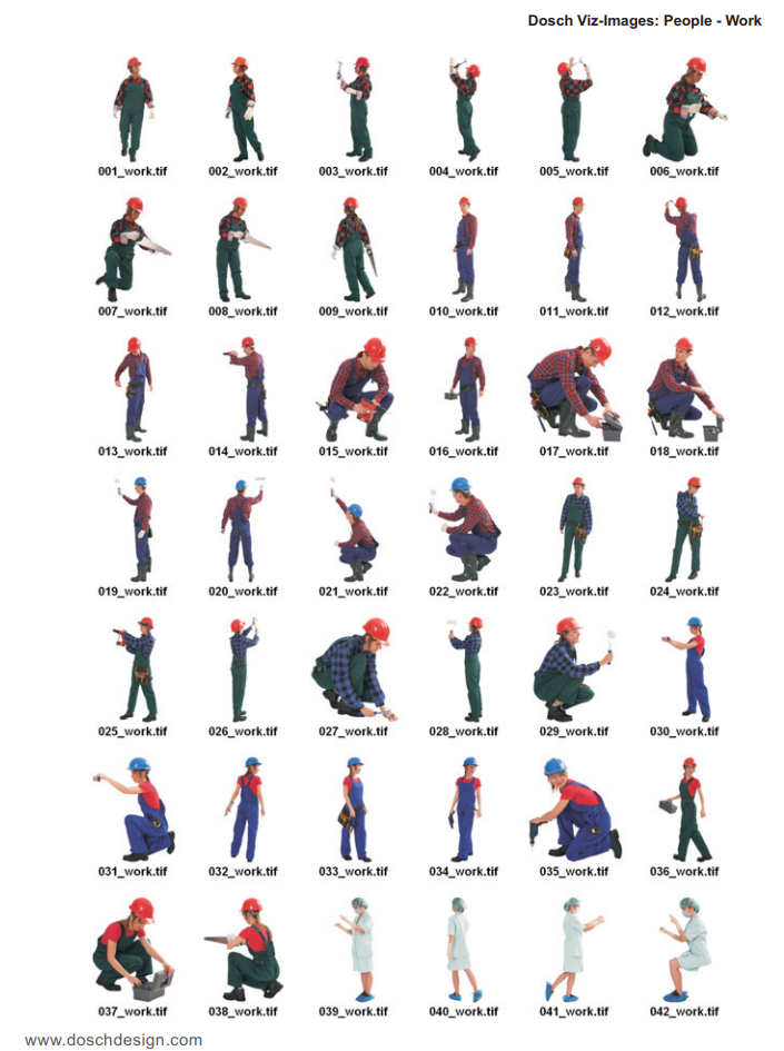 Dosch Design | DOSCH 2D Viz-Images: People - Jobs