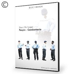 Dosch Design | DOSCH 2D Viz-Images: People - Gendarmerie